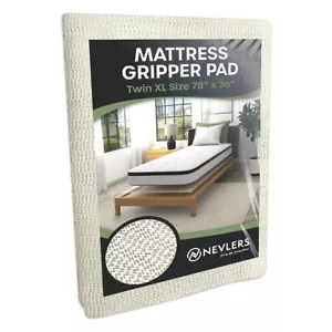 Nevlers XL Twin Mattress Gripper Pad 78"x36" | Prevent Mattresses & Toppers - Picture 1 of 9