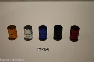 Valve Caps Anodised Aluminium Style 6 Suit Old School BMX - Picture 1 of 1