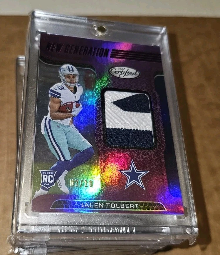 Jalen Tolbert 2022 Panini Certified NEW GENERATION /10 Patch Rookie Rc - Image 1 of 2