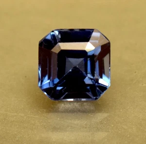 Lab Grown Blue Sapphire Certified Square Cut 5.10 Ct Loose Gemstone For Ring - Picture 1 of 5