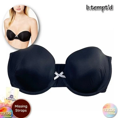 Sujetador para mujer b.tempt'd 32DD método moderno sin tirantes recortado picot 954217 nuevo con etiquetas Foto 1 de 4