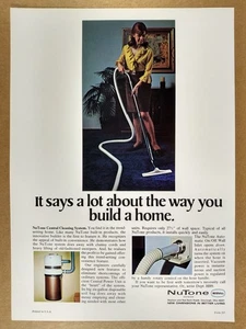 NuTone 1969 sistema de vacío central anuncio impreso vintage - Imagen 1 de 1