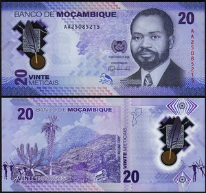 Mozambique 20 Meticais 2024, UNC, Polymer, P-155 - Picture 1 of 3
