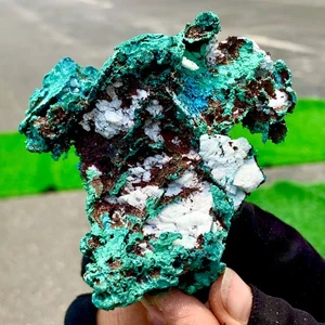 254GNatural copper mine with malachite Primitive mineral specimen Gemstone Rare - Picture 1 of 23