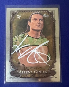 Tarjeta Allen & Ginter cromada Topps 2025 firmada por WWE KIT WILSON - Imagen 1 de 1