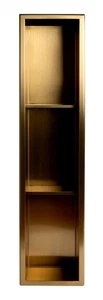 Estante de ducha empotrado de acero inoxidable de 8" marca ALFI ABNP0836 - dorado - Imagen 1 de 12