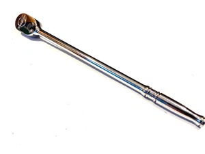 Snap On Tools TLL72 1/4” Drive Extra Long Handle Chrome 72 Tooth Ratchet NICE - Picture 1 of 9