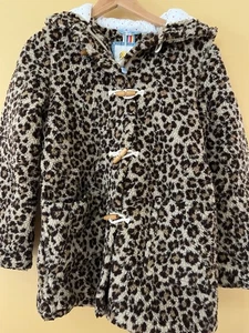 Abrigo de Lona Mini Boden Nuevo con Etiquetas en Bolso Estampado de Guepardo Talla 13/14 - Imagen 1 de 7