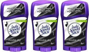 Lady Speed Stick Deodorant 1,4oz Puder Fresh Invisible 39,6 g (3er Pack) - Bild 1 von 6