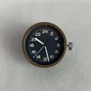 Vintage. Elgin 691-678 24hr Military Aircraft Gun/Bomb Camera Watch Clock, WORKING - Bild 1 von 3