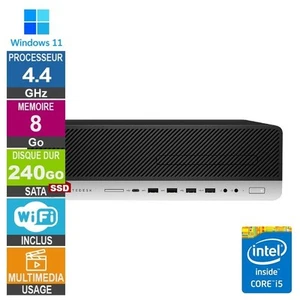 HP 800 G5 SFF i5-9500 4.40GHz 8Go/240Go SSD Wifi W11 - Afbeelding 1 van 1