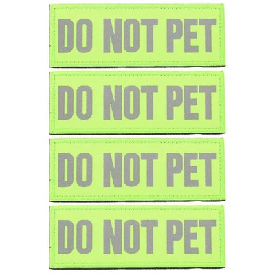 4 Pcs Service Dog Reflective Patches Nylon Dog Patch for Pets - Image 1 of 4