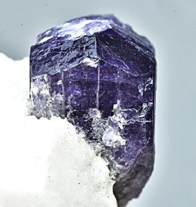 Superb Quality Fluorescent Terminated Purple Scapolite Crystal Specimen 76 Gram - Picture 1 of 15