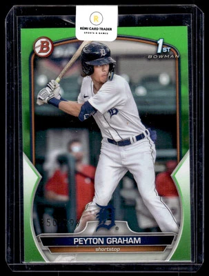 2023 Bowman Green 1st Peyton Graham 350/399 #BP-57 Detroit Tigers - Image 1 of 2