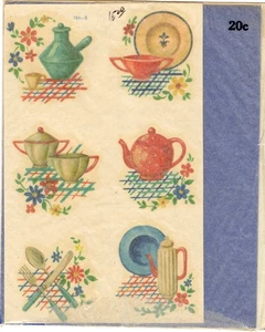 Calcomanía vintage Meyercord 786-B tetera azucarero plato - Imagen 1 de 2