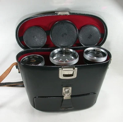 Set of 3 Carl Zeiss Pro-Tessar Lenses For Contaflex Cameras, 35, 85 & 115 mm - Image 1 of 4