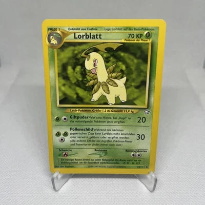 Pokemon Lorblatt 28/111 Neo Genesis Deutsch Vintage 2000 Neuwertig - Bild 1 von 2