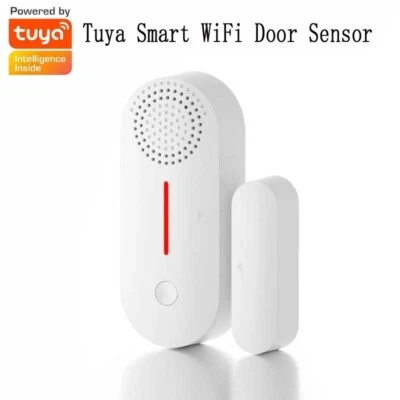 Tuya Smart WiFi Door Sensor Door Open/Closed Detectors Sound Alarm Timed Arming  - Image 1 of 4