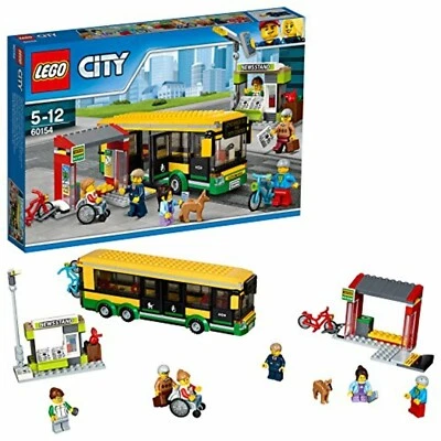 Lego City Town 60154 Bus Station with wheelchair Minifigure - Sealed Brand NEW - Image 1 of 4