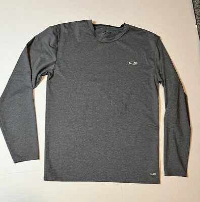 Champion Duo Dry Dark Grey Sz XL teen Long Sleeve Active Wear Shirt Unisex - Image 1 of 4