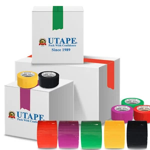 CINTA DE EMBALAJE COLOR CARTÓN SELLADO - 5 COLORES, CINTA DE ENVÍO 3"x210 pies (1 rollo) - Imagen 1 de 8