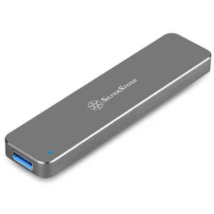 Silverstone MS09C M.2 SATA SSD (B Key) Retractable USB3.1 Aluminum Ext Enclosure - Picture 1 of 7