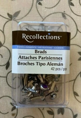  Brads Recollections - Adornos redondos de metal de cristal facetado 42 piezas (nuevo) Foto 1 de 2