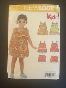 New Look A6200 Pattern Dress Shorts Size 1/2 1 2 3 4 Toddler Uncut New 2003 - Picture 1 of 5