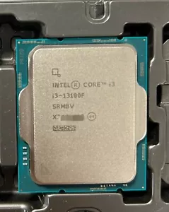 Intel i3-13100F 3.4GHz 4-Core Turbo 4.5G 12MB SRMBV PROCESSOR FCLGA1700 CPU 58W - Picture 1 of 1