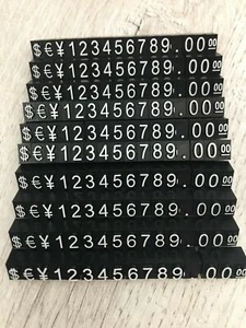 Preisliste Haushalts für Schaufenster Geschäft - 160 Stücke - Preisschilder - - Bild 1 von 4