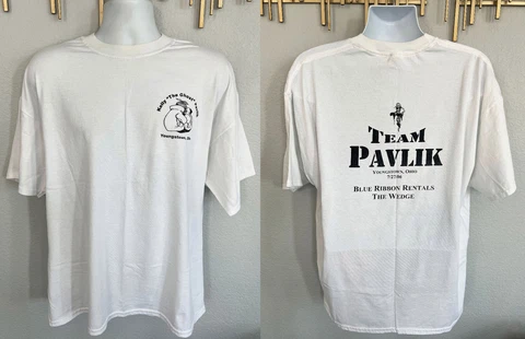 KELLY The Ghost PAVLIK Team OFFICIAL T-Shirt Sz 2XL/XXL Boxing YOUNGSTOWN,OH VTG Cover
