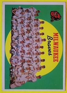 1969 Topps Hank Aaron Eddie Mathews Warren Spahn Red Schoendienst VG++ #419... - Picture 1 of 2