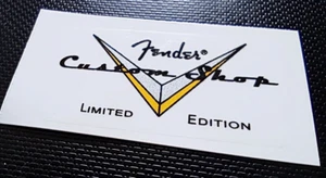LOGO GUITARE FENDER CUSTOM SHOP / FENDER CUSTOM SHOP limited edition HEADSTOCK - Picture 1 of 1
