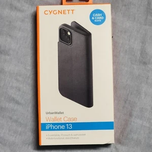 Cygnett UrbanWallet Stand Wallet Case Cash & Card Slots for Apple iPhone 13 - Picture 1 of 2