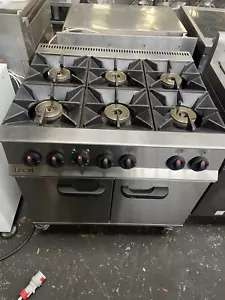 Lincat OD8007 Commercial Gas Cooker 6 Burner+electric Fan Assist Oven,£1500+vat - Picture 1 of 7