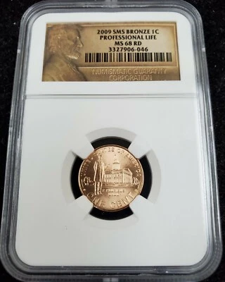 2009-P SMS 1c Bronze Lincoln Professional Life Penny-NGC MS68 RD - Image 1 of 4