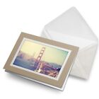 Greetings Card (Biege) - Golden Gate Bridge San Francisco #21619