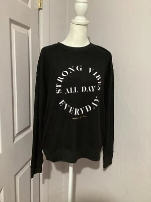 Suéter Pullover Negro Savasan Relajado Vibraciones Fuertes Espirituales Gángster M Foto 1 de 4