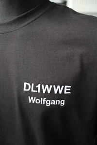 Ham znak wywoławczy i imię T-shirt ozdobiony haftem CZARNY Ham Radio - Zdjęcie 1 z 10