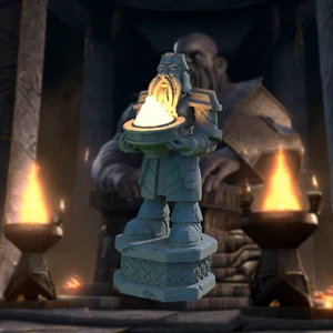 Zwergstatue LED Gelände Dungeons und Drachen Mondschein Miniaturen - Bild 1 von 2