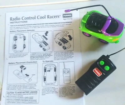 Vintage PLAYSKOOL REMOTE CONTROL COOL RACER CAR - Hasbro Chrildren's Toy - 1995  - Image 1 of 4
