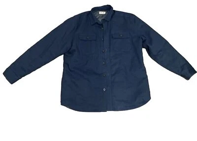 Chaqueta de camionero Line of Trade de algodón con botones delanteros azul marino para hombre 2XL Foto 1 de 3