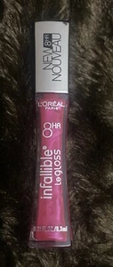 Loreal Paris Infallible Plumping 8 HR  Lip Gloss 140 Mirror Undermeath NEW - Picture 1 of 4