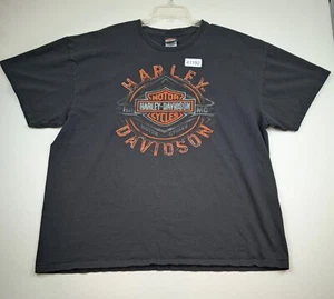 Harley Davidson Herren T-Shirt schwarz 2XL Woodstock Baumwolle Grafik Rundhals - Bild 1 von 7