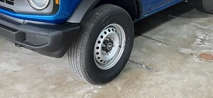 2022 Ford Bronco Stock Steel Wheels and Tires w/Bronco Lug Nuts - Picture 1 of 3