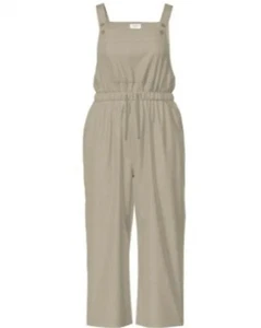 Lularoe Juliet Chambray Jumpsuit Size 3X XXXL 3XL Tan Khaki Color NWT - Picture 1 of 4