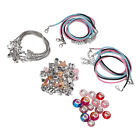 Charm Bracelet Making Kit Basic Bracelets Colored Beads Pendants (Pink K9) GF0