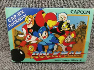 CAP-RX Rockman Nintendo Family Computer Cassette 1987 with Box Capcom Japan - Picture 1 of 16