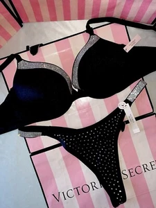 Victorias Secret Swim Suit Shine Strap Push-Up 38D XL Thong Stunning - Bild 1 von 3
