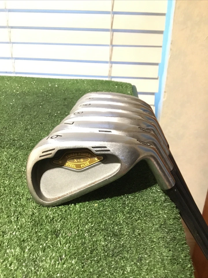 Turbo Power X-6 Steel Plus Iron Set (6-PW-SW) SK Fiber CGH 24 Graphite Shafts - Image 1 of 4